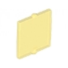Part 60601 Trans-Yellow Glass for Window 1 x 2 x 2 Flat Front 